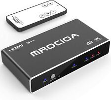 Hdmi Switch, mrocioa 3 Port input 1 out 4K Switcher Box with Remote....