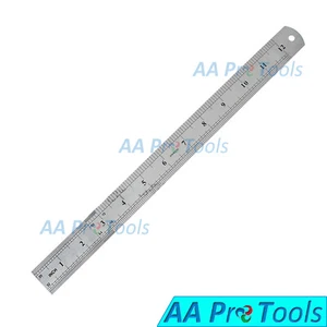 12" 300mm Measuring Ruler Scale Mark SAE & Metric Scale Office Supply - Picture 1 of 3
