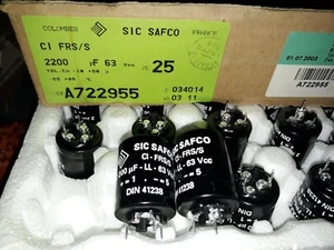 2pcs SAFCO CI-FRS/S 2200UF 63V HI END VERY LONG LIFE CAPS FOR AUDIO!32000H @85C! - Picture 1 of 1