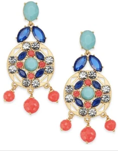 98 $ Kate Spade Juwelen besetzte Kachel Statement Ohrhänger SP70 - Bild 1 von 7