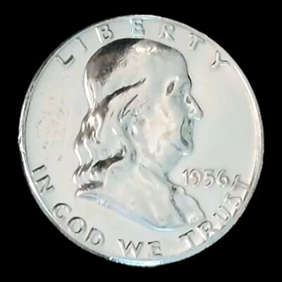 1956 Proof Franklin Half Dollar Type 2 - MIRRORS - Image 1 of 4