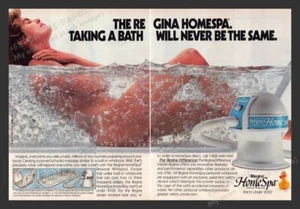1988 Regina Home Spa Whirlpool Bare Woman in Bath Print Advertisement (2 Pages) - Picture 1 of 1