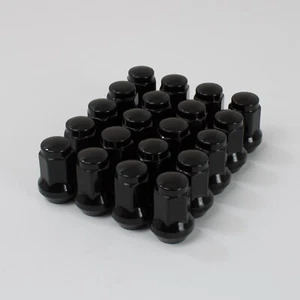 20 x Black Hex Wheel Nuts M12x1.25 Fits Suzuki Swift Sport ZC33S - Picture 1 of 2