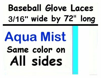 WOOD-N-STUFF.COM 4 ~ Aqua Mist ~ BASEBALL GLOVE Repair Leather laces 3/16" X 72" Made in Canada