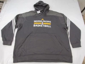 New Indiana Pacers Basketball Mens Size 4XL 4XLarge Gray Adidas Hoodie $85 - Picture 1 of 4