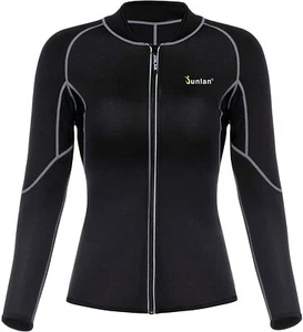 Damen Hot Sweat Trainingsshirt Neopren Body Shaper Sauna Jacke Anzug - Bild 1 von 4
