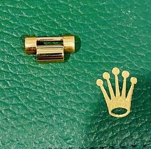 Eslabón de reloj 100% original Rolex President oro 18K 13mm excelente estado - Imagen 1 de 7