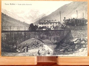 Cartolina Torre Pellice Ponte della ferrovia - Picture 1 of 1