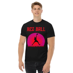 Native American Basketball REZ BALL Indigenous S-5xl Men's classic tee - Picture 1 of 9