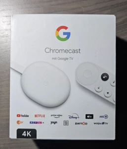 Google Chromecast 4K mit Google TV Streaming Player (neu / OVP) GA01919-DE - Bild 1 von 5