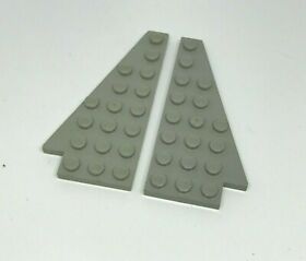 LEGO Star Wars: 2x 8x4 Wing Corner Plate - REF 3933 3934 Gray - Set 7190 10030