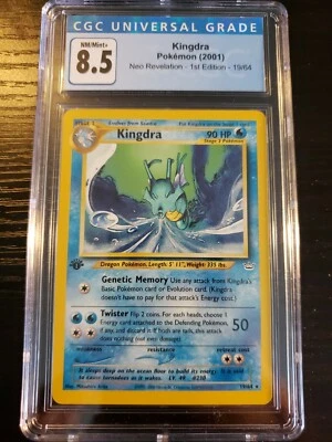 2001 Pokemon Neo Revelation 1st Edition Kingdra #19 MINT 8.5 CGC / PSA (LOW POP) - Image 1 of 2