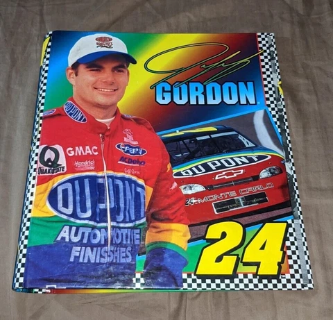 Jeff Gordon # 24 Top Flight 1997 3-Ring Binder Nascar Racing Vintage RARE HTF Cover