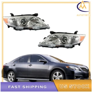 Par de faros halógenos cromados para Toyota Camry LE SE XLE 2010-2011 - Imagen 1 de 11