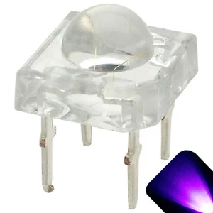 5 x LED 5 mm cúpula superflujo UV púrpura piraña LED letrero luces traseras súper flujo - Imagen 1 de 2