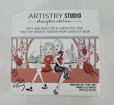 NEW Artistry Studio Cosmetics Soft & Silky Eye Cheek Pop Trio Shanghai Starlight - Image 1 of 3