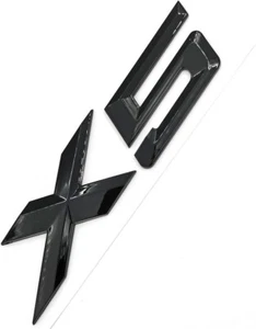 X5 LETTERING REAR BOOT LID TRUNK BADGE EMBLEM FOR BMW XDRIVE SERIES, GLOSS BLACK - Imagen 1 de 1