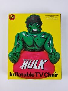 Vintage 1978 Incredible Hulk Inflatable TV Chair GLJ Toy Marvel RARE NIB NEW