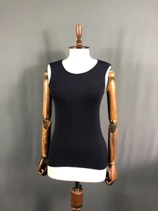 Jil Sander Sleeveless Stretch Top Dark Blue Women - Picture 1 of 8