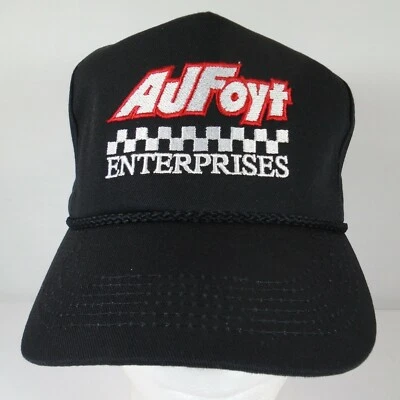 Sombrero negro Snapback AJ Foyt Enterprises Foto 1 de 4