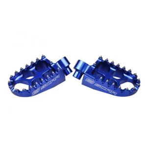 SCAR RACING FOOTRESTS ALUMINIUM PEGS EVO YAMAHA YZ / Y/ WR COULEUR BLEU - Picture 1 of 1