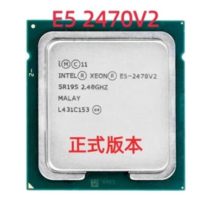 2PCS Intel Xeon E5-2470 V2 2.4GHz 10 Core 20 Threads SR19S LGA1356 CPU Processor - Picture 1 of 2