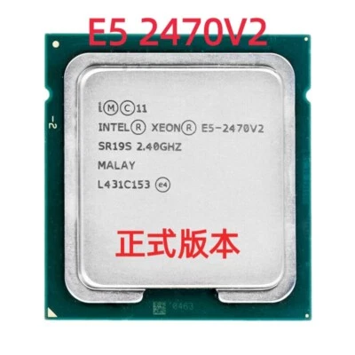 2PCS Intel Xeon E5-2470 V2 2.4GHz 10 Core 20 Threads SR19S LGA1356 CPU Processor - Image 1 of 2