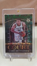2021-22 Panini NBA Hoops Giannis Antetokounmpo High Court Hyper GREEN 05/25