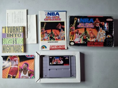 NBA All-Star Challenge (Super Nintendo Entertainment System 1992) CIB Completo  Foto 1 de 4