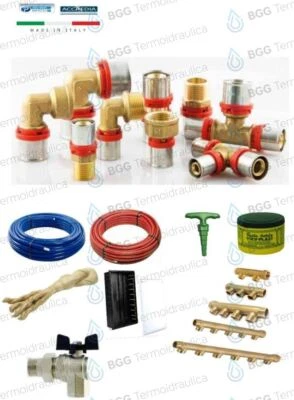 RACCORDI RACCORDO TUB MULTISTRATO PRESSARE PINZARE TH-H-U INSTALLAZIONE IMPIANTO - Immagine 1 di 4