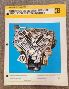 Caterpillar Successful Engine Service 1100, 3100 Series Engines Manual 1971 - Picture 1 of 2
