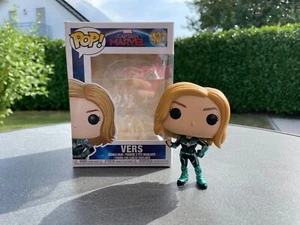 Funko Pop! Captain Marvel 427 Vers Marvel Sammelfigur Avengers Wackelkopf Figur - Bild 1 von 3
