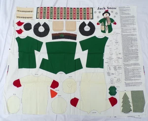 Cranston Print Works "Jack Snow" Corte y Coser Panel de Tela Muñeco de Nieve Navidad - Imagen 1 de 17