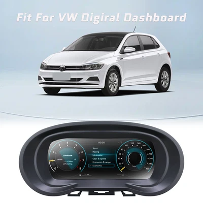 Digital Gauges Instrument Cluster Speedometer For Volkswagen POLO 6R 2008-2016 - Image 1 of 4