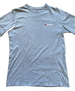 BERGHAUS Mens T-Shirt Size XXL / 2XL Short Sleeve Top Grey Hiking Walking VGC - Picture 1 of 8