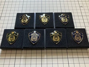 Police Emblem Pin Badge Set Kanto Region Collectible Pins Limited Edition Set - Picture 1 of 10