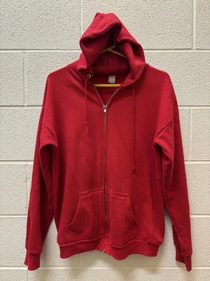 Sudadera con capucha Tultex de colección años 90 80 cremallera completa en blanco talla grande E.T. Foto 1 de 4