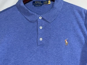 Polo Ralph Lauren Custom Slim Fit Blau Kurzarm Herren Hemd XL - Bild 1 von 11