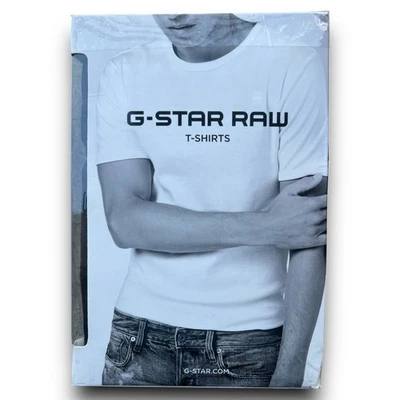 G Star Raw - Paquete de 2 camisetas con logotipo base - talla grande para hombre - negras Foto 1 de 4