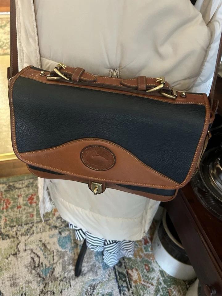 Vintage Dooney & Bourke Large Messenger Bag.  Made In USA - Image 1 of 4