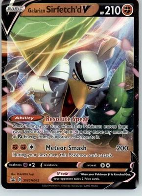 Galarian Sirfetch'd V - - SWSH: Sword & Shield Promo Cards - SWSH043 - Holo LP - Image 1 of 2