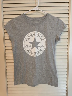 Camiseta Converse Allstar Chuck Taylor Jóvenes Niñas Talla L Gris Foto 1 de 4
