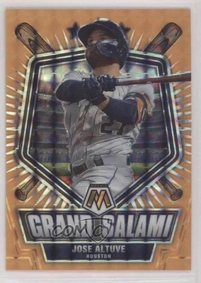 2022 Panini Mosaic Grand Salami Fluorescent Orange Prizm /99 Jose Altuve #GS-4 - Image 1 of 2
