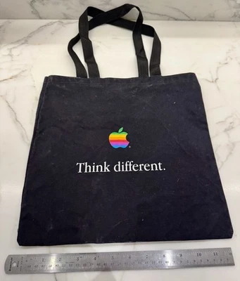 Apple Think Different Rainbow Logo Promotional Cloth Bag - Image 1 of 2