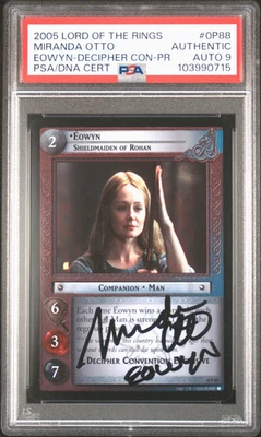 Miranda Otto Eowyn 0P88 Promo FOIL SIGNED PSA Autograph Lord of the Rings TCG - Image 1 of 3