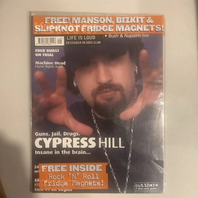Kerrang!, Cypress Hill, Guns Jail Drugs, 12/8/01 (w/ fridge magnets, unused) - Image 1 of 3
