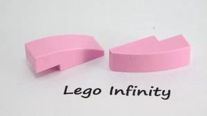 8 LEGO Bright Pink Slope Curved 1 x 3 Brick (50950 63278) - 8 Pieces - Picture 1 of 1