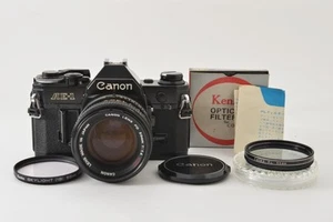 Canon AE-1 Black SLR Film Camera FD 50mm f/1.4 s.s.c. Japan *Excellent* #4241 - Picture 1 of 12