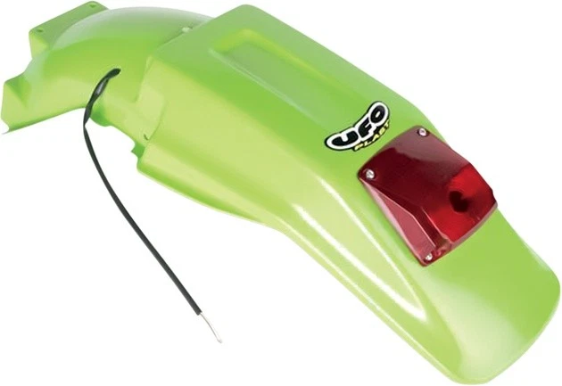 UFO Enduro Fender/w Light Rear KX Green for Kawasaki KDX200 1990-1994 - Image 1 of 1