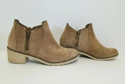 Botines Reef Voyage bajos de gamuza tostada con cremallera RF0A362B para mujer talla 6,5 M Foto 1 de 4
